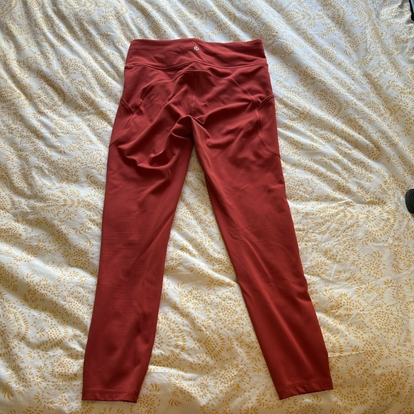 lululemon athletica Pants - Lululemon 25” inch inseam leggings size:8 color:burnt orange style:unknown